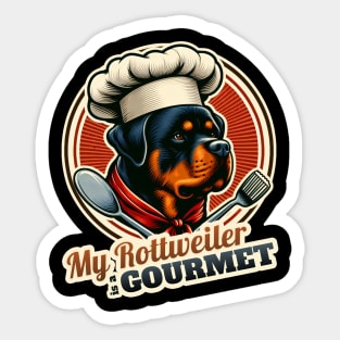 Chef Rottweiler Sticker